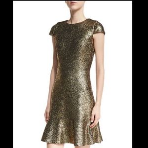 Black And Gold Fleck Dress Michael Kors